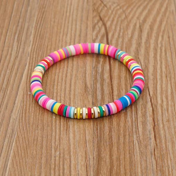Bulk Jewelry Wholesale blue sea beach style colored soft clay bracelet JDC-gbh360 Wholesale factory from China YIWU China
