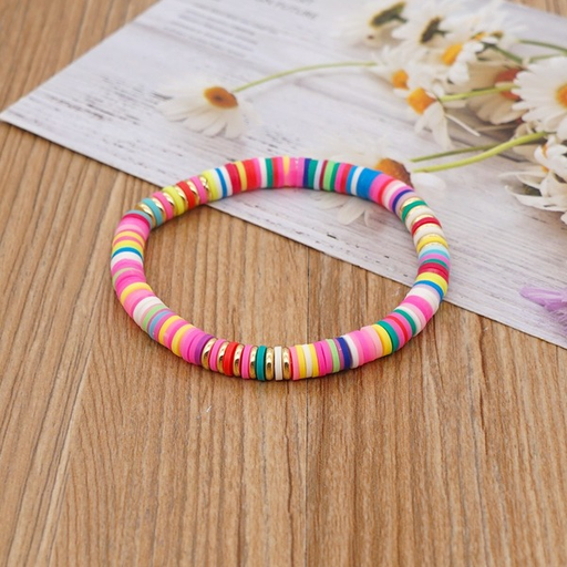 Bulk Jewelry Wholesale blue sea beach style colored soft clay bracelet JDC-gbh360 Wholesale factory from China YIWU China