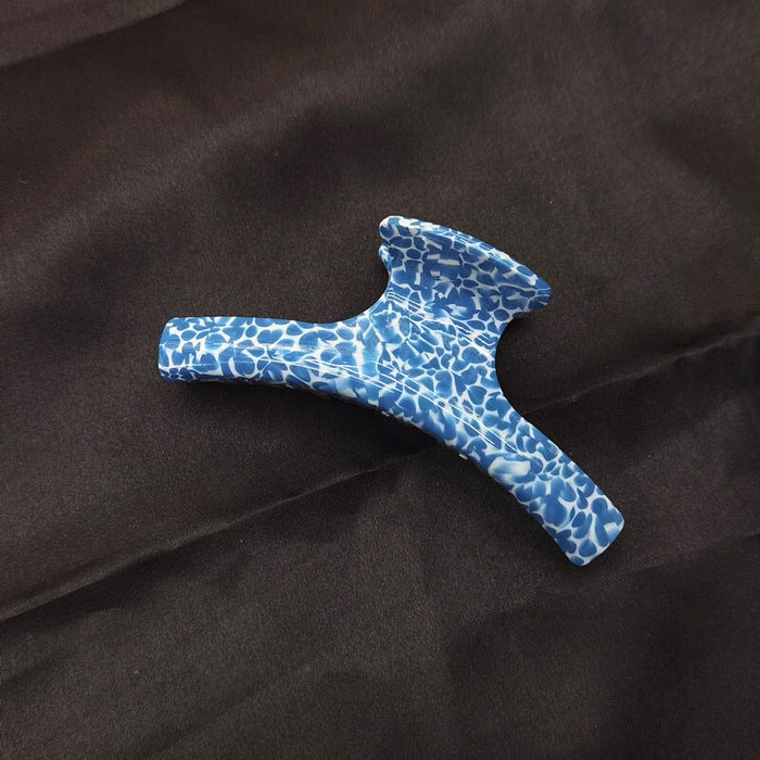 Wholesale Blue Speckled Acetate Sheet Hair Clips JDC-HC-YaoX026 Hair Clips 姚萱 Blue a Wholesale Jewelry JoyasDeChina Joyas De China