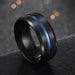 Wholesale blue stainless steel ring JDC-RS-RXSFL009 Rings 尚芙乐 Wholesale Jewelry JoyasDeChina Joyas De China