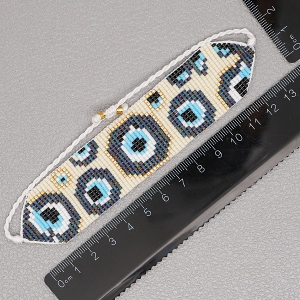 Bulk Jewelry Wholesale Bohemian Blue Eyes Miyuki Rice Bead Bracelet JDC-gbh430 Wholesale factory from China YIWU China