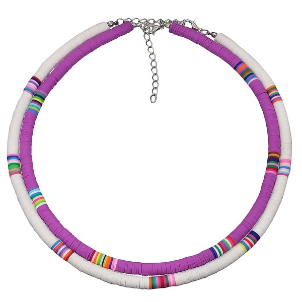 Wholesale Bohemian Clay Short Necklace Stacked Mixed Color Necklaces JDC-NE-YF202 Necklaces 友菲 Wholesale Jewelry JoyasDeChina Joyas De China