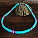 Wholesale Bohemian Clay Short Necklace Stacked Mixed Color Necklaces JDC-NE-YF202 Necklaces 友菲 Y03 blue Wholesale Jewelry JoyasDeChina Joyas De China