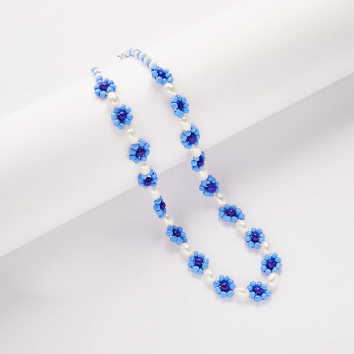Wholesale Bohemian fashion rice beads beach neck chain JDC-NE-YinH002 necklaces 颖皓 #4 Wholesale Jewelry JoyasDeChina Joyas De China