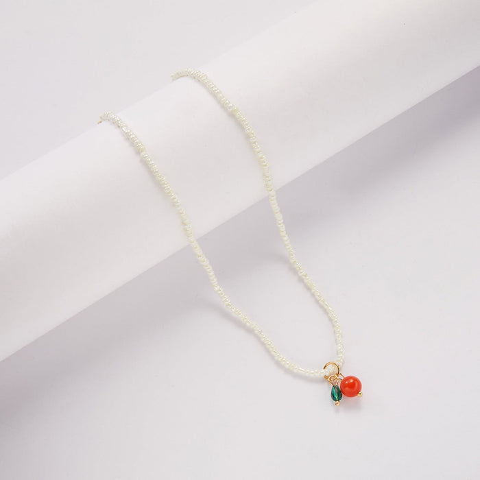 Wholesale Bohemian fashion rice beads beach neck chain JDC-NE-YinH002 necklaces 颖皓 Wholesale Jewelry JoyasDeChina Joyas De China