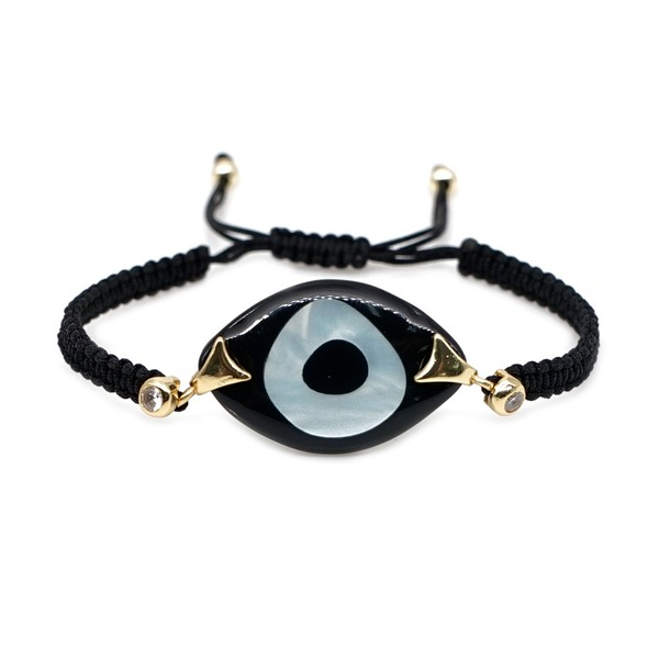 Bulk Jewelry Wholesale Bohemian Hand Woven Acrylic Resin Evil Eye Bracelet JDC-gbh445 Wholesale factory from China YIWU China