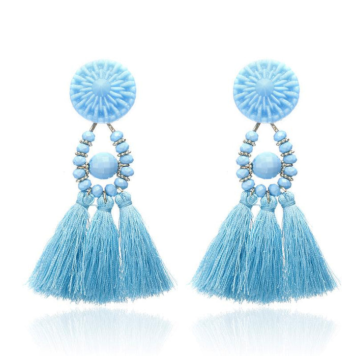 Bulk Jewelry Wholesale Bohemian long Tassel Earrings 	 JDC-NE-b123 Wholesale factory from China YIWU China