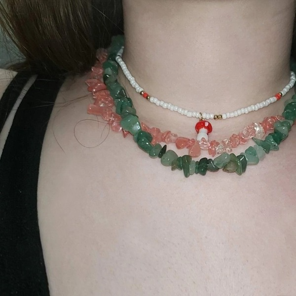 Wholesale Bohemian Mix Color Crystal Necklace JDC-NE-YF203 Necklaces 友菲 Wholesale Jewelry JoyasDeChina Joyas De China