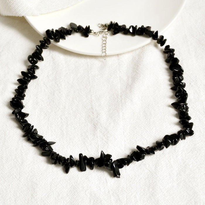 Wholesale Bohemian Mix Color Crystal Necklace JDC-NE-YF203 Necklaces 友菲 black Wholesale Jewelry JoyasDeChina Joyas De China