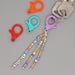 Wholesale Bohemian Soft Pottery Crystal Love Rice Beads Acrylic Beaded Lanyard Keychain JDC-KC-Yuxz016 Keychains 煜星珠 Wholesale Jewelry JoyasDeChina Joyas De China