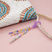 Wholesale Bohemian Soft Pottery Crystal Love Rice Beads Acrylic Beaded Lanyard Keychain JDC-KC-Yuxz016 Keychains 煜星珠 Wholesale Jewelry JoyasDeChina Joyas De China