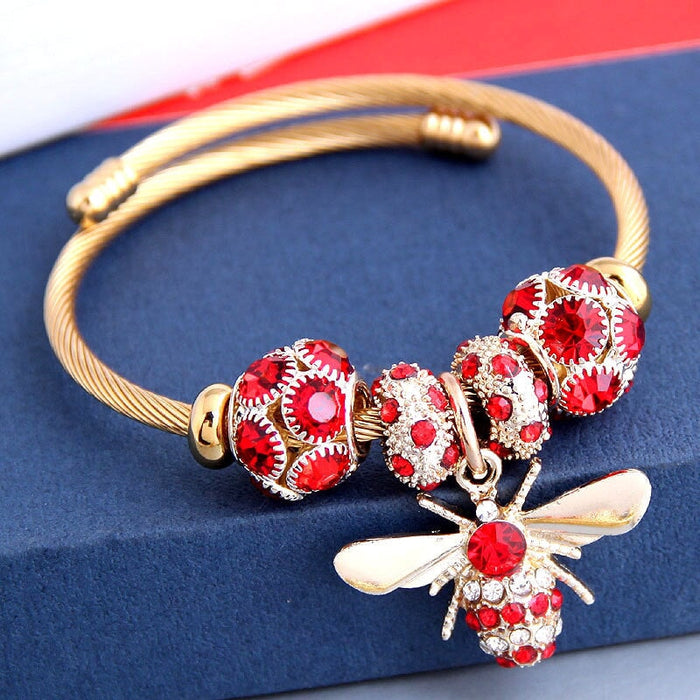 Wholesale bohemian wind multilayer pearl alloy bracelet JDC-BT-WY099 Bracelet 威扬 red Wholesale Jewelry JoyasDeChina Joyas De China