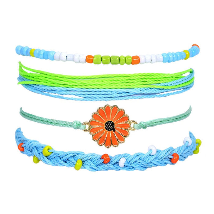 Wholesale Boho Alloy Beaded Cotton Thread Braided Bracelet JDC-BT-Yiye005 Bracelet 益烨 Wholesale Jewelry JoyasDeChina Joyas De China