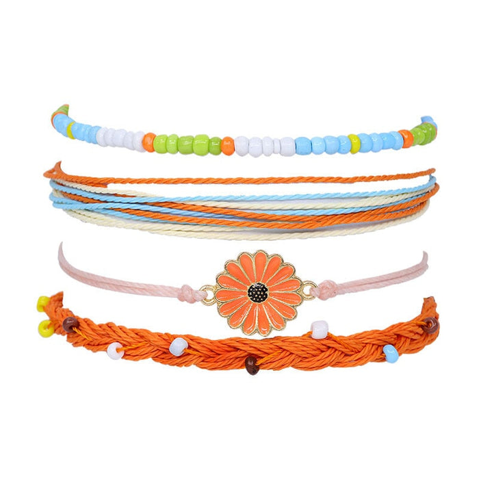 Wholesale Boho Alloy Beaded Cotton Thread Braided Bracelet JDC-BT-Yiye005 Bracelet 益烨 40-1/9-18/34-1/33-4 Wholesale Jewelry JoyasDeChina Joyas De China