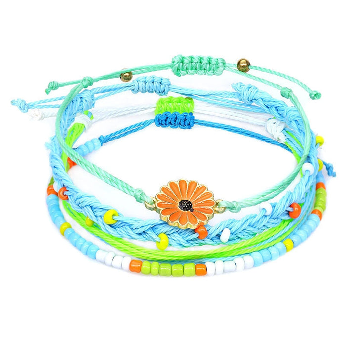 Wholesale Boho Alloy Beaded Cotton Thread Braided Bracelet JDC-BT-Yiye005 Bracelet 益烨 Wholesale Jewelry JoyasDeChina Joyas De China