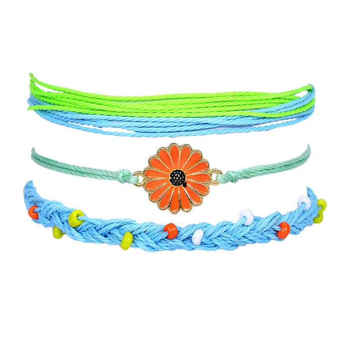 Wholesale Boho Alloy Beaded Cotton Thread Braided Bracelet JDC-BT-Yiye005 Bracelet 益烨 Wholesale Jewelry JoyasDeChina Joyas De China