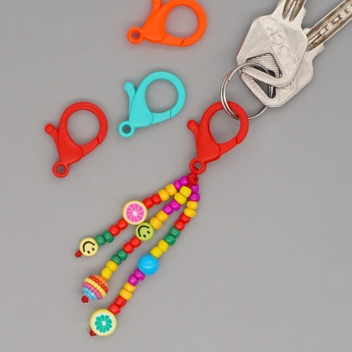 Wholesale Boho Beads Acrylic Beaded Lanyard Keychain JDC-KC-Yuxz005 Keychains 煜星珠 Wholesale Jewelry JoyasDeChina Joyas De China