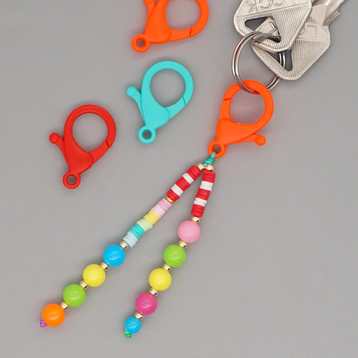 Wholesale Boho Beads Acrylic Beaded Lanyard Keychain JDC-KC-Yuxz005 Keychains 煜星珠 QT-K210166A Wholesale Jewelry JoyasDeChina Joyas De China