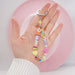 Wholesale Boho Beads Acrylic Beaded Lanyard Keychain JDC-KC-Yuxz005 Keychains 煜星珠 QT-K210241A Wholesale Jewelry JoyasDeChina Joyas De China