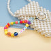 Wholesale Boho Beads Acrylic Beaded Lanyard Keychain JDC-KC-Yuxz005 Keychains 煜星珠 QT-K210242A Wholesale Jewelry JoyasDeChina Joyas De China