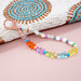 Wholesale Boho Bear Resin Rice Beads Acrylic Beaded Lanyard Keychain JDC-KC-Yuxz017 Keychains 煜星珠 Wholesale Jewelry JoyasDeChina Joyas De China