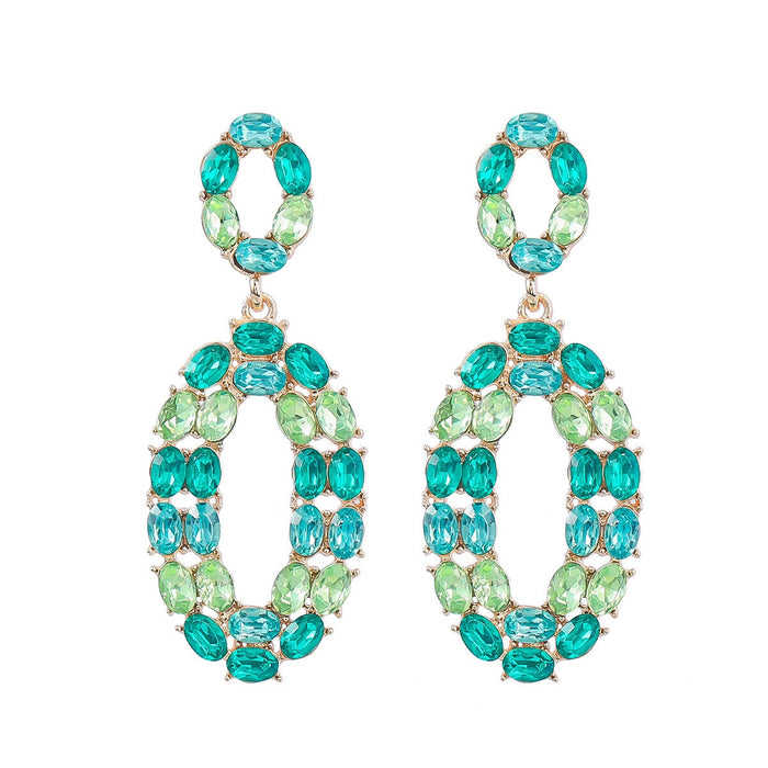 Wholesale Boho Color Rhinestone Alloy Earrings JDC-ES-JL933 Earrings 氿乐 Wholesale Jewelry JoyasDeChina Joyas De China