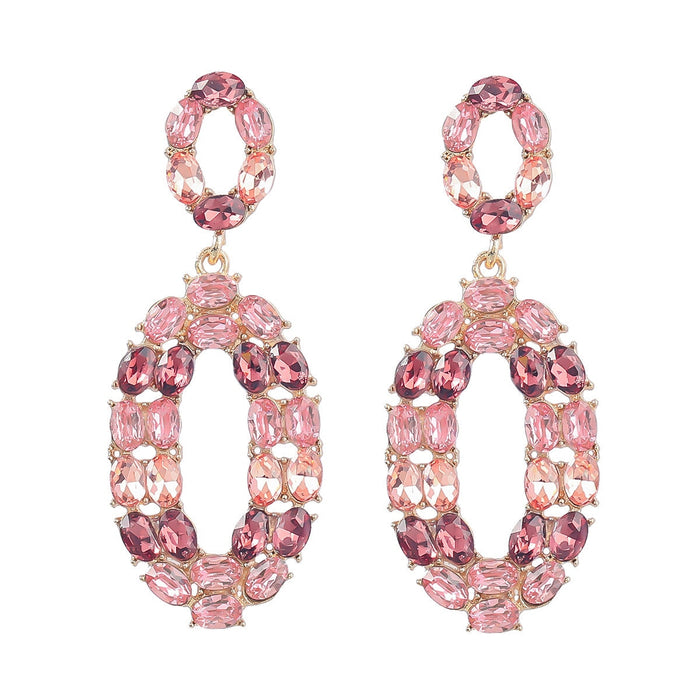 Wholesale Boho Color Rhinestone Alloy Earrings JDC-ES-JL933 Earrings 氿乐 Wholesale Jewelry JoyasDeChina Joyas De China