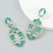 Wholesale Boho Color Rhinestone Alloy Earrings JDC-ES-JL933 Earrings 氿乐 Wholesale Jewelry JoyasDeChina Joyas De China