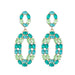 Wholesale Boho Color Rhinestone Alloy Earrings JDC-ES-JL933 Earrings 氿乐 green Wholesale Jewelry JoyasDeChina Joyas De China