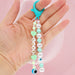 Wholesale Boho Devil Eyes Hand Woven Rice Beads Acrylic Beaded Lanyard Keychain JDC-KC-Yuxz006 Keychains 煜星珠 Wholesale Jewelry JoyasDeChina Joyas De China