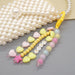 Wholesale Boho Hand Braided Heart Shaped Rice Beads Acrylic Beaded Lanyard Keychain JDC-KC-Yuxz008 Keychains 煜星珠 Wholesale Jewelry JoyasDeChina Joyas De China