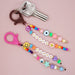 Wholesale Boho Handwoven Devil's Eye Rice Beads Acrylic Beaded Lanyard Keychain JDC-KC-Yuxz009 Keychains 煜星珠 Wholesale Jewelry JoyasDeChina Joyas De China