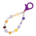 Wholesale Boho Pentagram Smiley Face Rice Beads Acrylic Beaded Lanyard Keychain JDC-KC-Yuxz014 Keychains 煜星珠 Wholesale Jewelry JoyasDeChina Joyas De China
