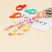 Wholesale Boho Resin Acrylic Imitation Pearl Beaded Rainbow Smiley Lanyard Keychain JDC-KC-Yuxz004 Keychains 煜星珠 Wholesale Jewelry JoyasDeChina Joyas De China
