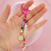 Wholesale Boho Resin Acrylic Imitation Pearl Beaded Rainbow Smiley Lanyard Keychain JDC-KC-Yuxz004 Keychains 煜星珠 Wholesale Jewelry JoyasDeChina Joyas De China