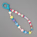 Wholesale Boho Resin Acrylic Imitation Pearl Beaded Rainbow Smiley Lanyard Keychain JDC-KC-Yuxz004 Keychains 煜星珠 Wholesale Jewelry JoyasDeChina Joyas De China