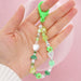 Wholesale Boho Resin Acrylic Imitation Pearl Beaded Rainbow Smiley Lanyard Keychain JDC-KC-Yuxz004 Keychains 煜星珠 QT-K210238A Wholesale Jewelry JoyasDeChina Joyas De China