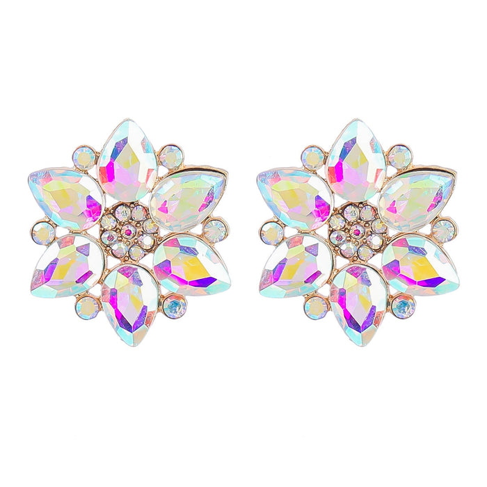 Wholesale Boho Star Color Rhinestone Alloy Earrings JDC-ES-JL942 Earrings 氿乐 AB color Wholesale Jewelry JoyasDeChina Joyas De China