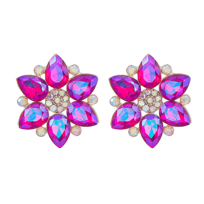 Wholesale Boho Star Color Rhinestone Alloy Earrings JDC-ES-JL942 Earrings 氿乐 purple Wholesale Jewelry JoyasDeChina Joyas De China