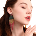 Wholesale Boho Tassel Microfiber Rice Bead Earrings JDC-ES-GSJM075 Earrings 杰米 Wholesale Jewelry JoyasDeChina Joyas De China