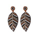 Wholesale Boho Tassel Microfiber Rice Bead Earrings JDC-ES-GSJM075 Earrings 杰米 brown E68693 Wholesale Jewelry JoyasDeChina Joyas De China