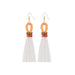 Wholesale Boho Tassel Microfiber Rice Bead Earrings JDC-ES-GSJM075 Earrings 杰米 orange E68735 Wholesale Jewelry JoyasDeChina Joyas De China