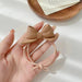 Wholesale Bow Resin Plastic Hair Scrunchies JDC-HS-QiuC003 Hair Scrunchies 秋澈 brown Wholesale Jewelry JoyasDeChina Joyas De China