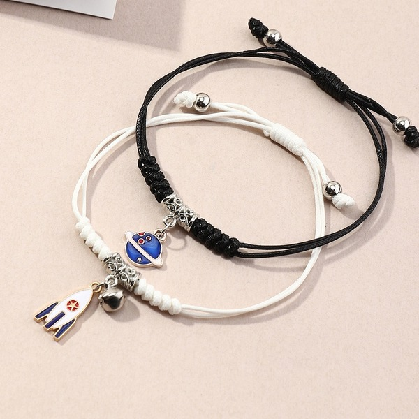 Bulk Jewelry Wholesale Bracelet Black and white alloy oil drop star rocket JDC-BT-e0103 Wholesale factory from China YIWU China