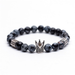 Bulk Jewelry Wholesale Bracelet Black frosted stone  geometry JDC-BT-KJ002 Wholesale factory from China YIWU China