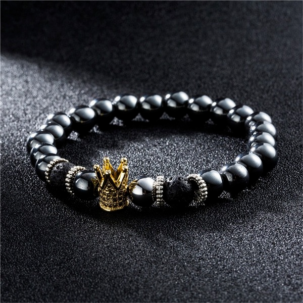 Bulk Jewelry Wholesale Bracelet Black frosted stone  geometry JDC-BT-KJ002 Wholesale factory from China YIWU China