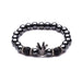 Bulk Jewelry Wholesale Bracelet Black frosted stone  geometry JDC-BT-KJ002 Wholesale factory from China YIWU China