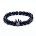 Bulk Jewelry Wholesale Bracelet Black frosted stone  geometry JDC-BT-KJ002 Wholesale factory from China YIWU China