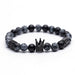 Bulk Jewelry Wholesale Bracelet Black frosted stone  geometry JDC-BT-KJ002 Wholesale factory from China YIWU China