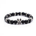 Bulk Jewelry Wholesale Bracelet Black frosted stone  geometry JDC-BT-KJ002 Wholesale factory from China YIWU China